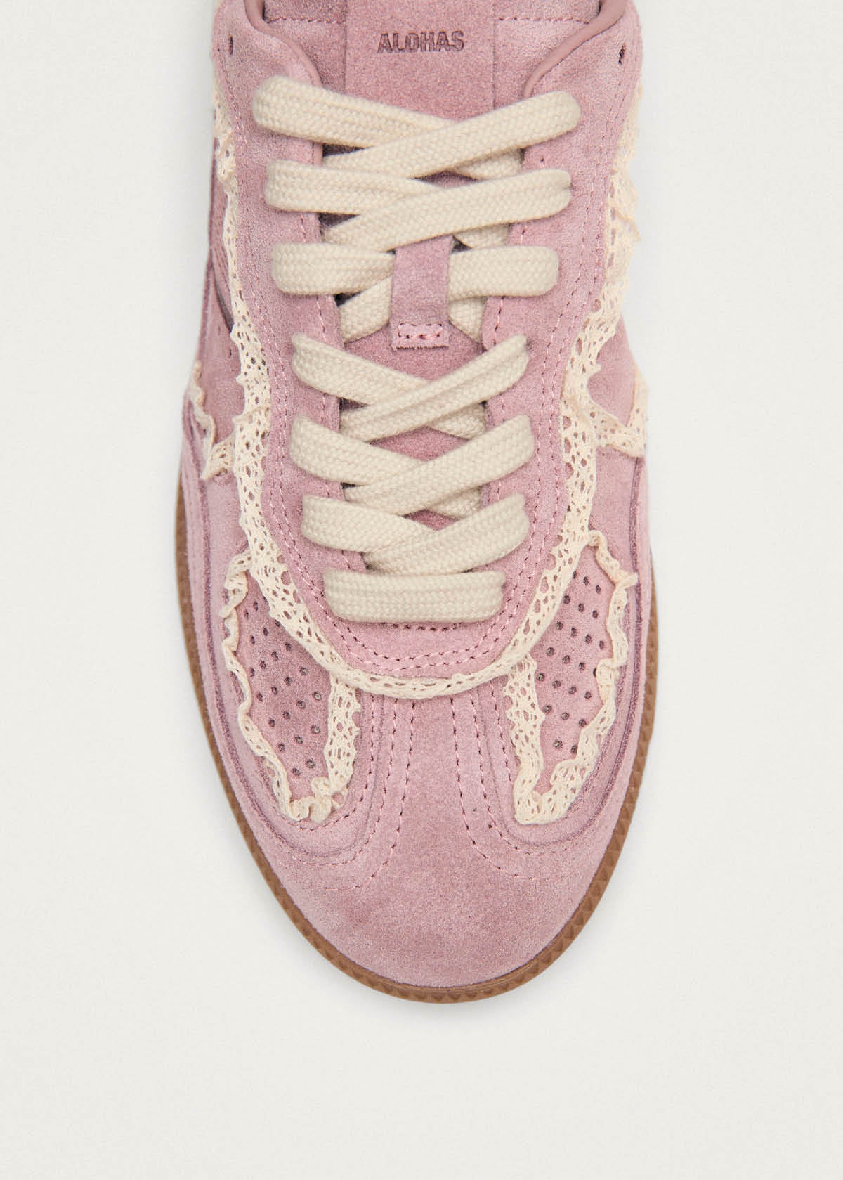 Tb.490 Pantolette Häkelwerk rosa Leder Sneakers