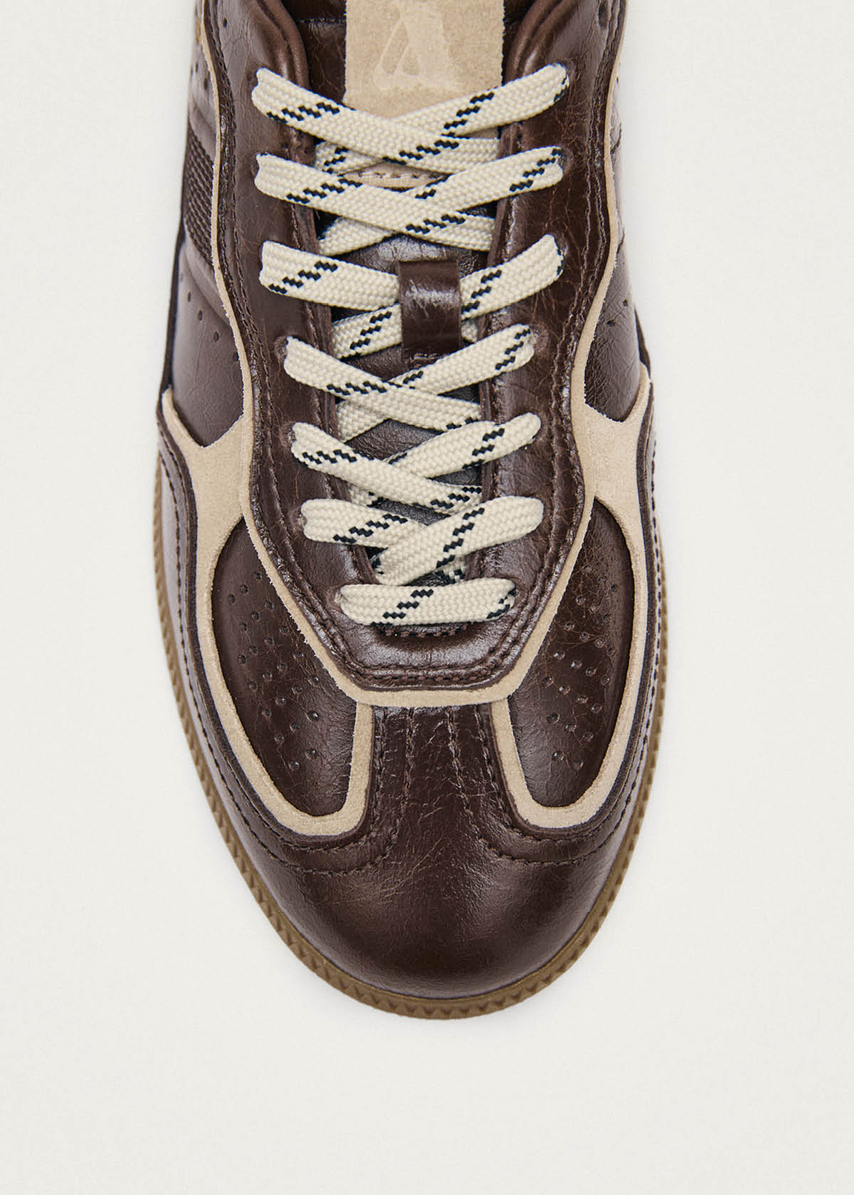 Tb.490 Patent Brown Leather Sneakers