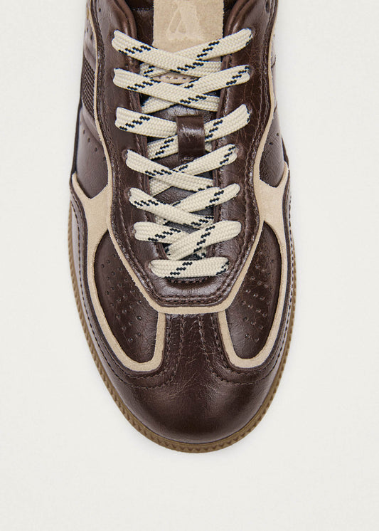 Tb.490 Patent Brown Leather Sneakers-image