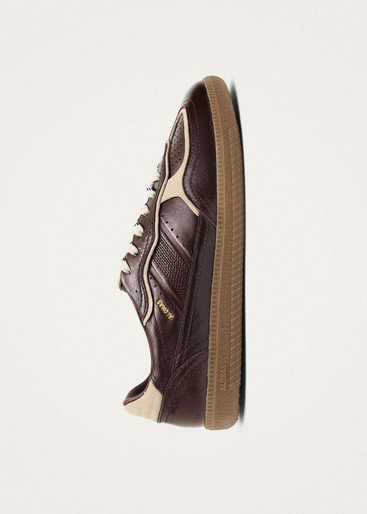 Tb.490 Patent Brown Leather Sneakers