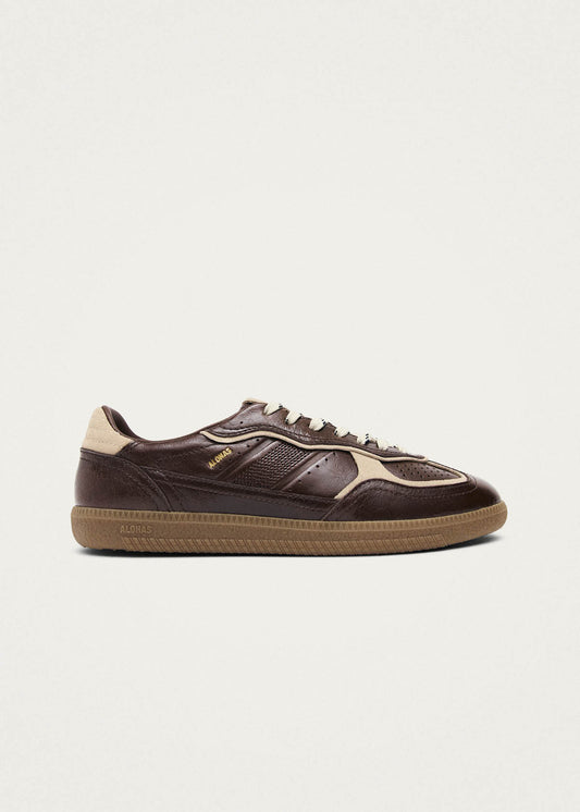 Tb.490 Patent Brown Leather Sneakers