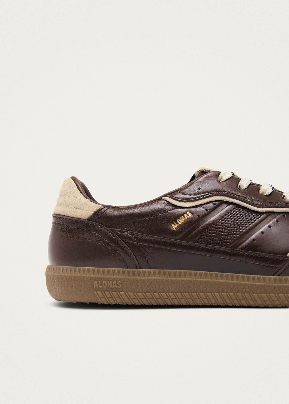 Tb.490 Patent Brown Leather Sneakers