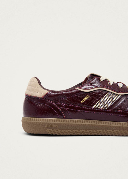 Tb.490 Patent Burgundy Leather Sneakers-image