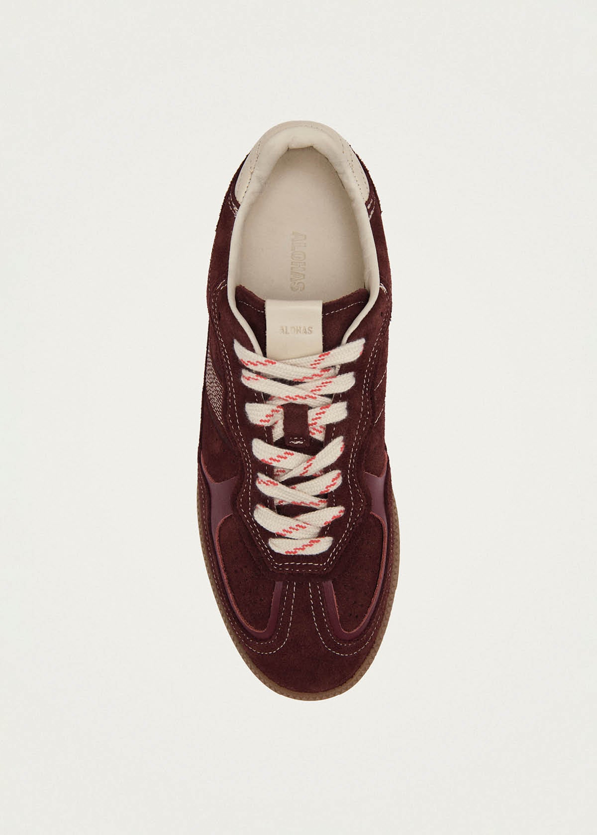 Tb.490 Rife Burgundy Cream Leather Sneakers | ALOHAS