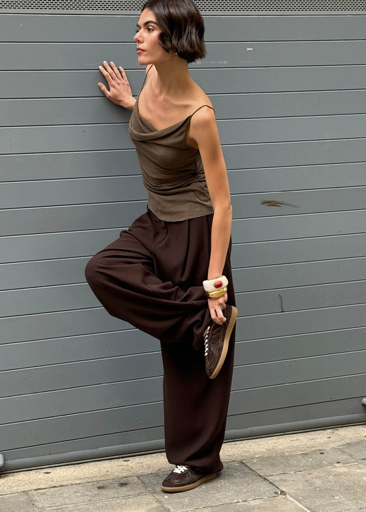 Tb.490 Rife Schokoladencreme-Leder Sneakers-image