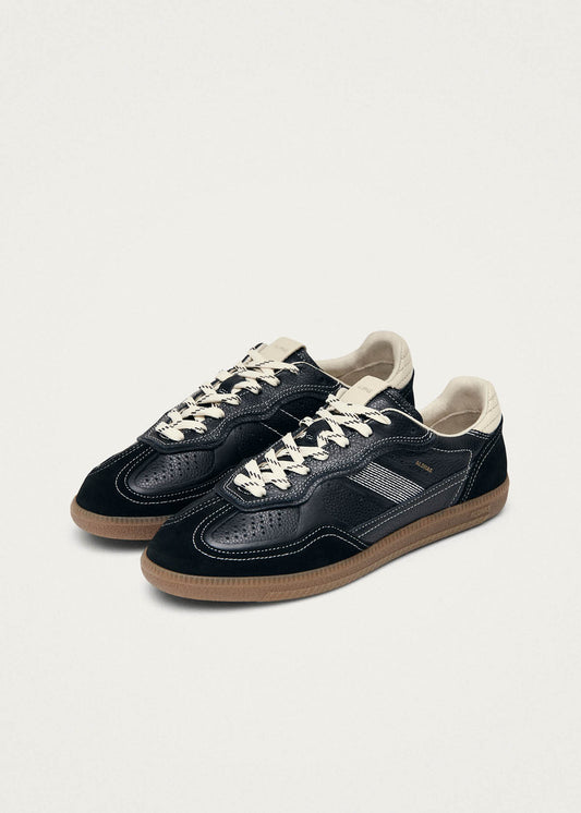 Tb.490 Rife Grain Schwarz & Creme Leder Sneakers-image