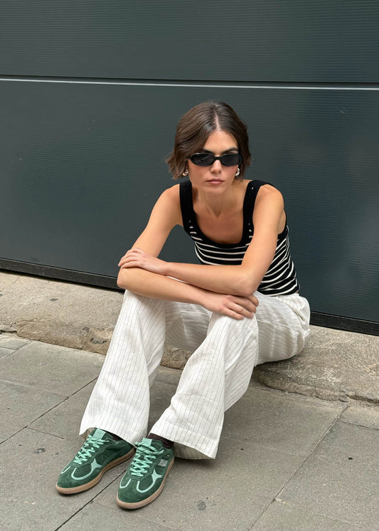 Tb.490 Rife Grün-Töne Leder Sneakers-image