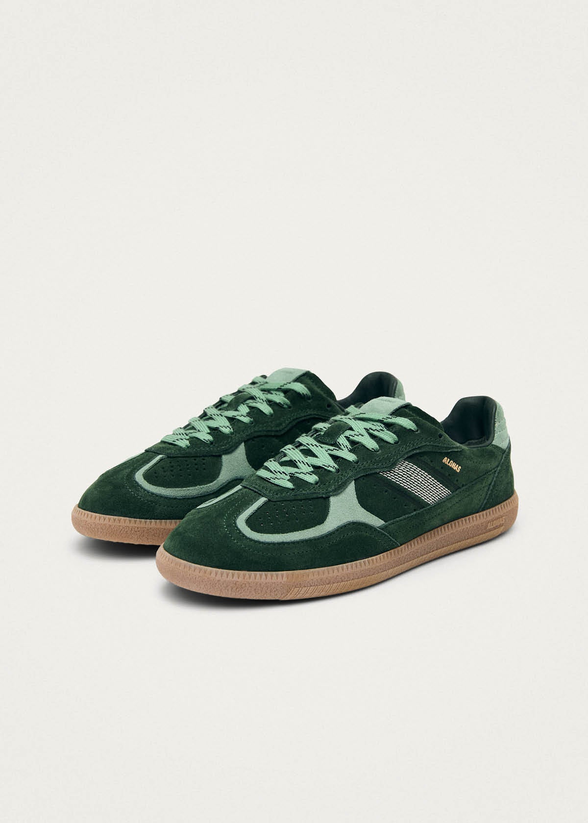 Tb.490 Rife Green Tones Leather Sneakers | ALOHAS