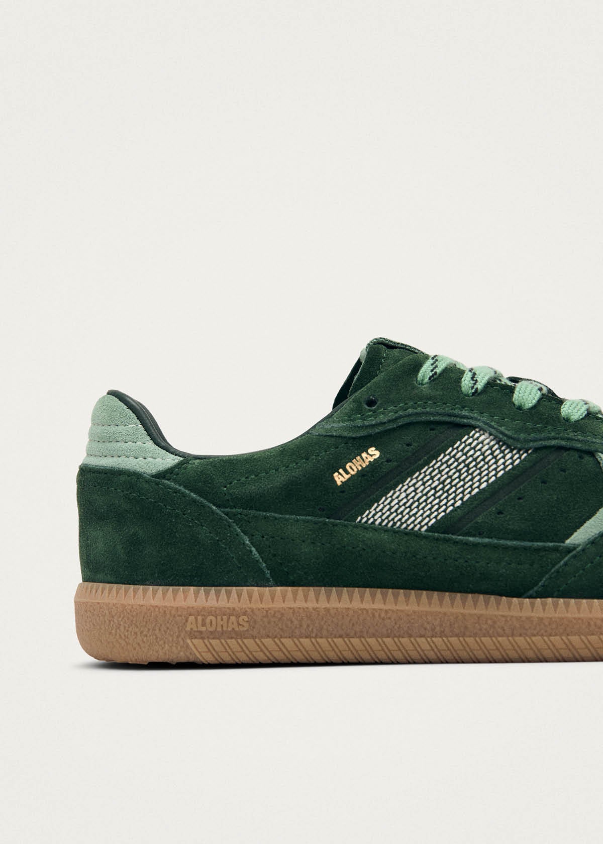 Tb.490 Sneakers in Pelle Verde Tono