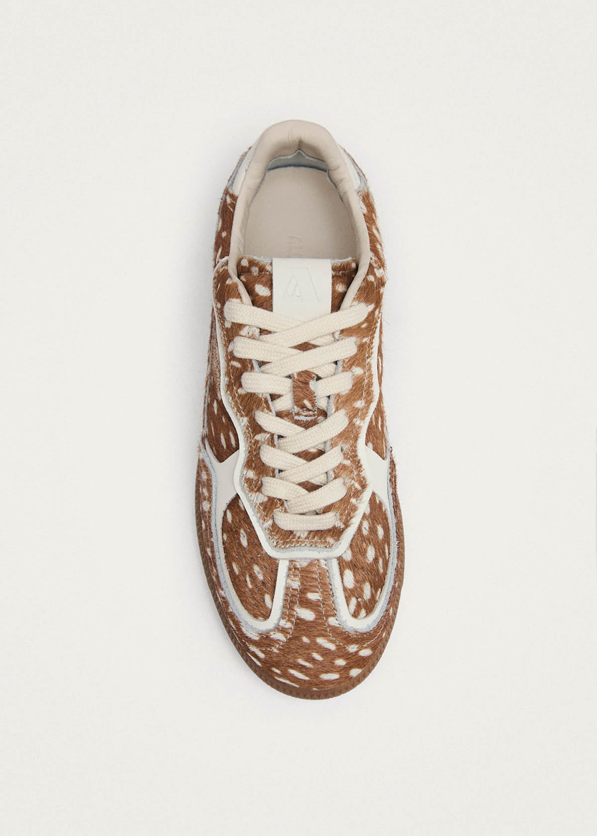 Tb.490 Zapatillas de Cuero con Pelo Suave Deer Marrón