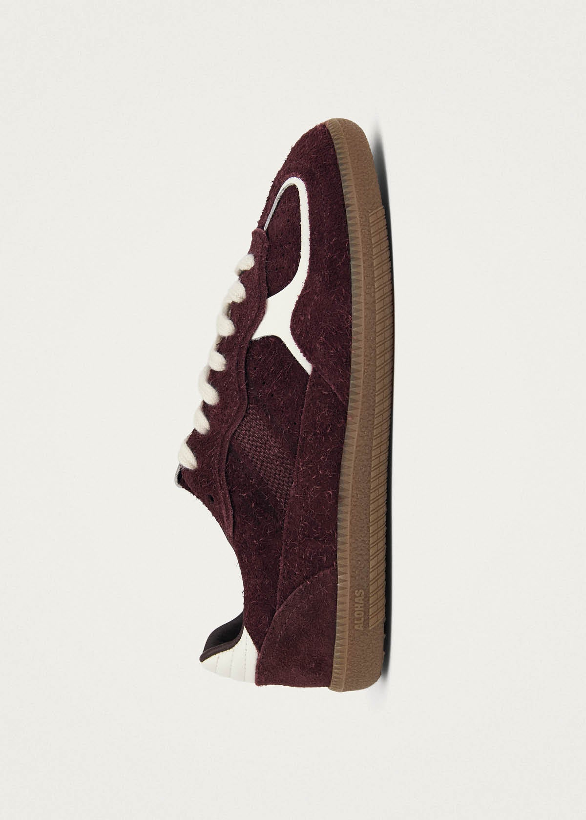 Tb.490 Suede Fuzzy Burgundy Leather Sneakers