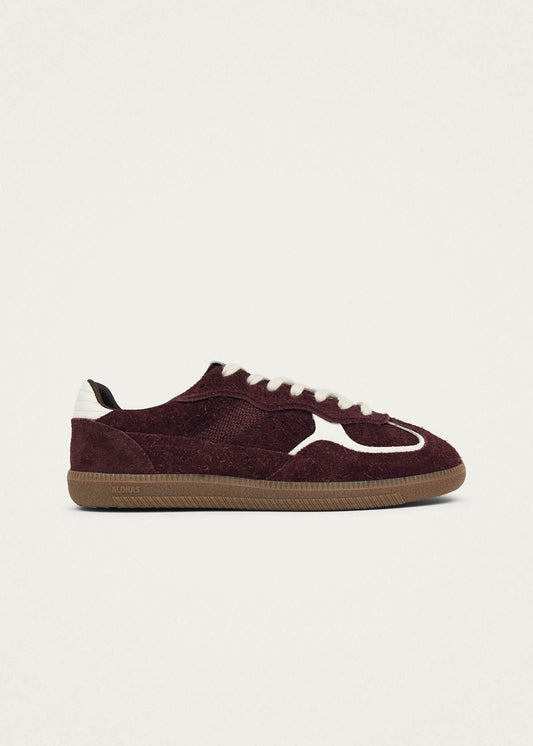 Tb.490 Suede Fuzzy Burgundy Leather Sneakers