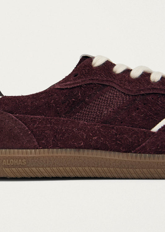 Tb.490 Suede Fuzzy Burgundy Leather Sneakers-image