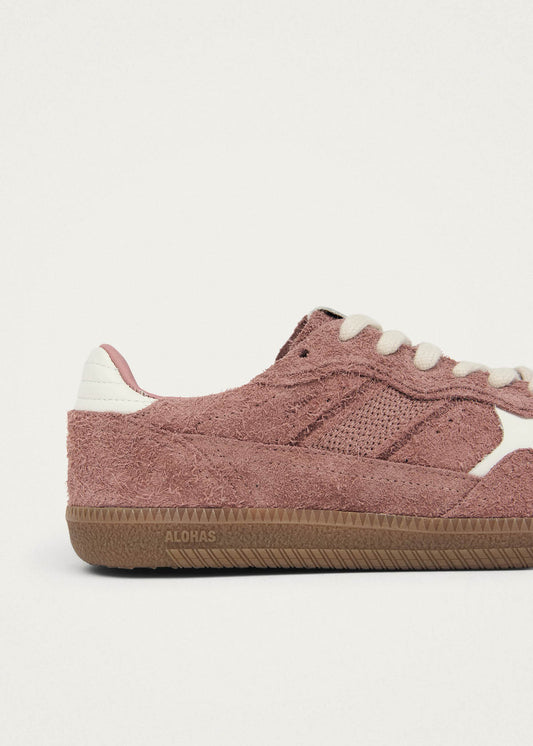 Tb.490 Wildleder Fuzzy rosa-braune Leder Sneaker-image