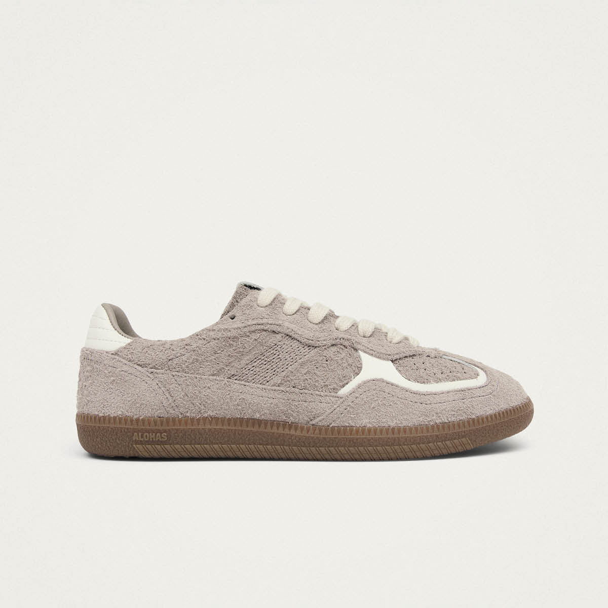Tb.490 Suede Fuzzy Taupe Leather Sneakers