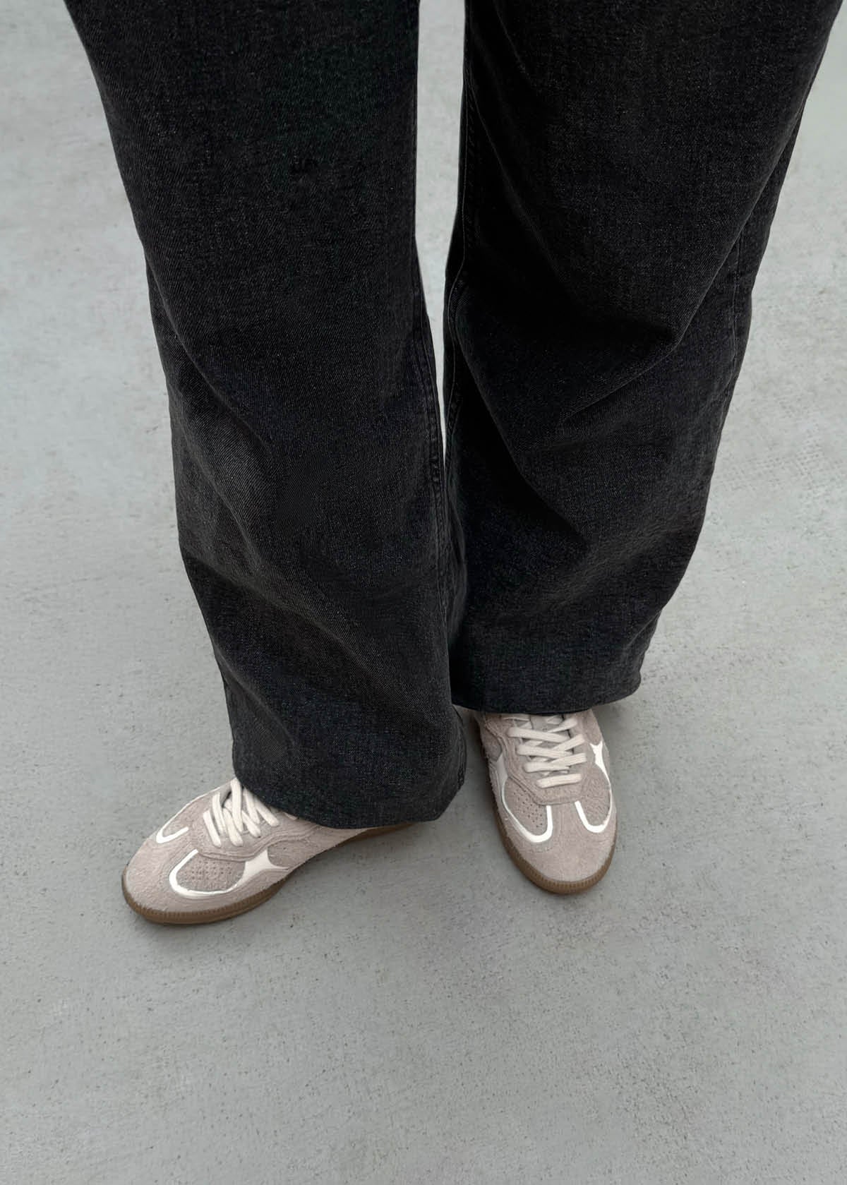 Tb.490 Suede Fuzzy Taupe Leather Sneakers