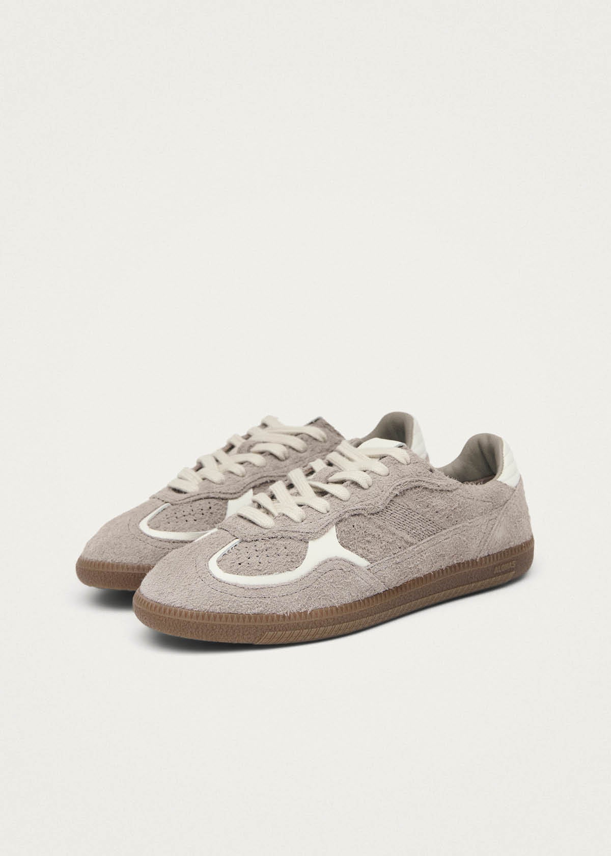 Tb.490 Suede Fuzzy Taupe Leather Sneakers
