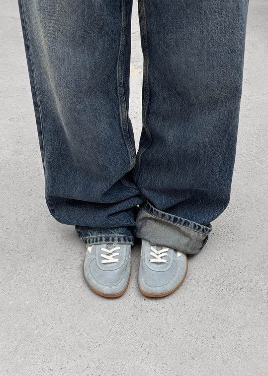 Tb.83 Barefoot Suede Dusty Blue Leather Sneakers-image