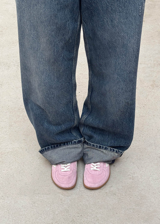 Tb.83 Barefoot Suede Pink Leather Sneakers-image