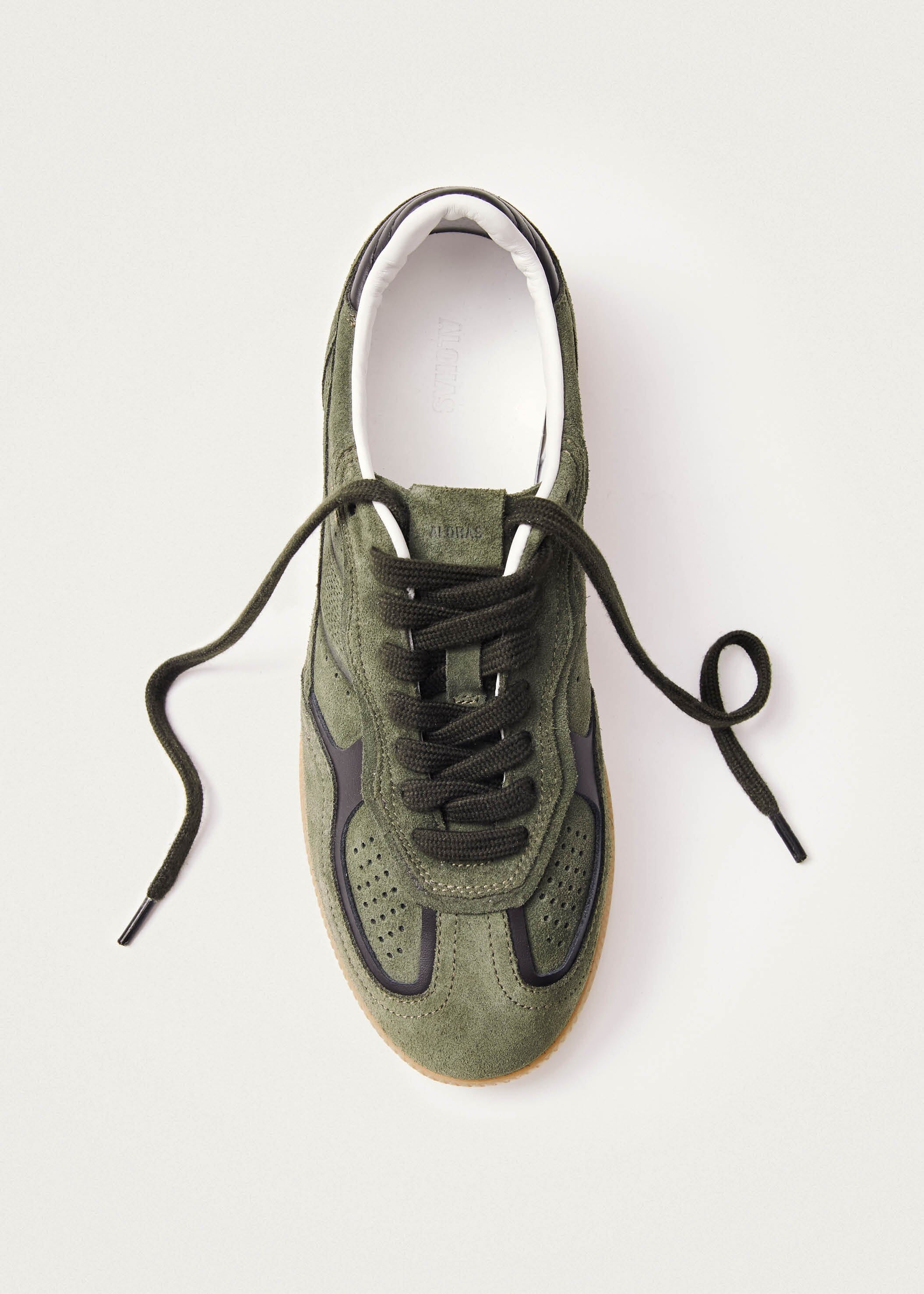 Tb.490 Rife Dusty Olive Leather Sneakers | ALOHAS