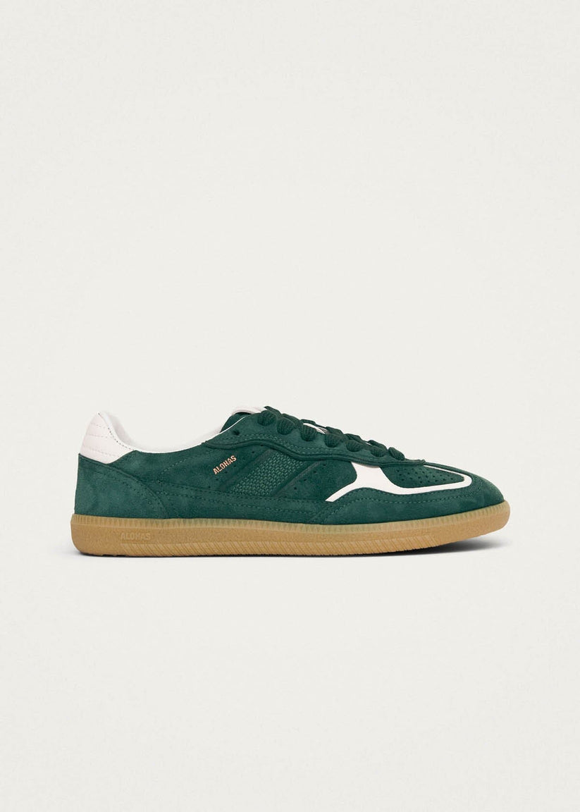 Picture of Tb.490 Rife Forest Green Leather Sneakers - Unisex