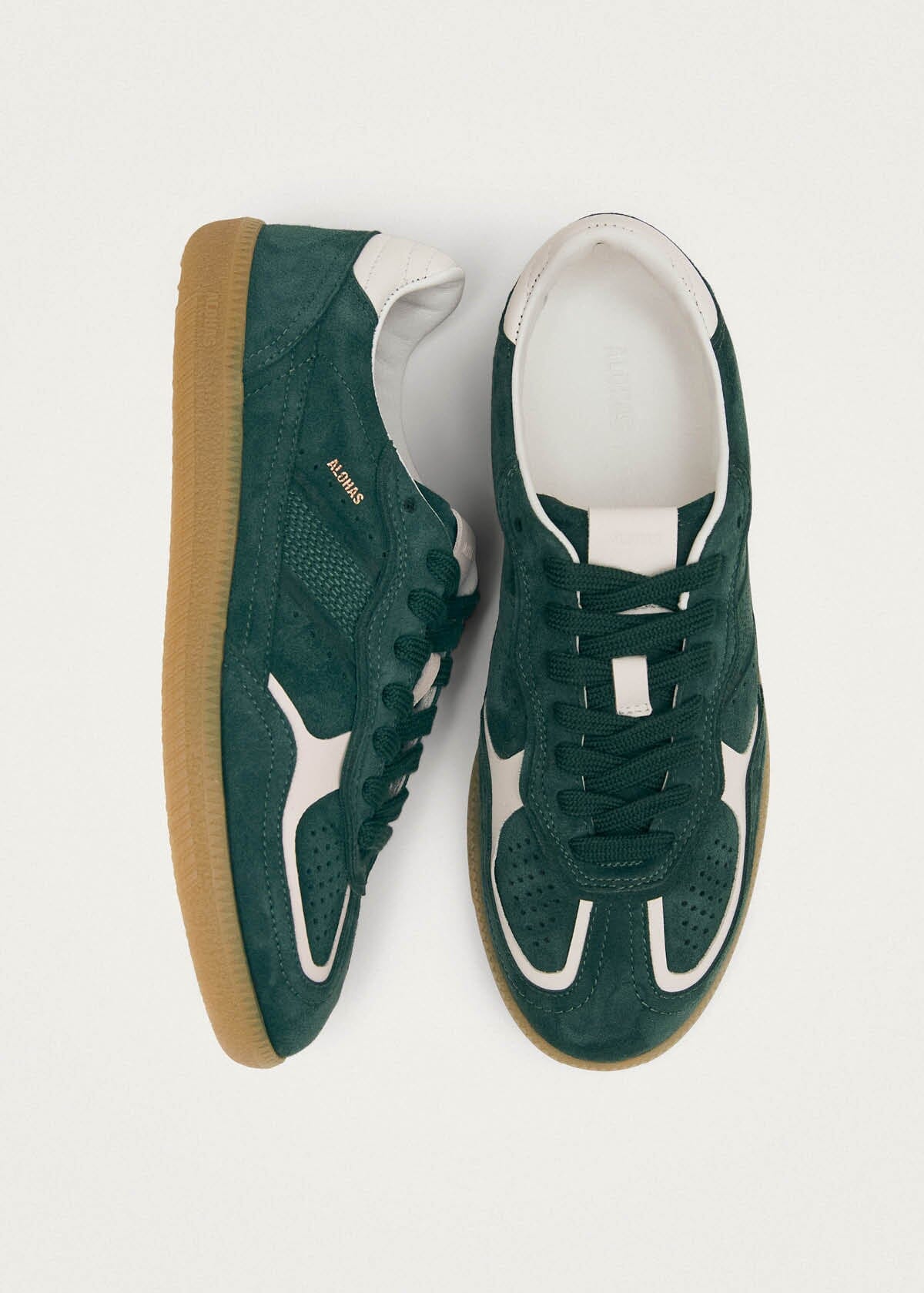 Tb.490 Rife Forest Green Leather Sneakers | ALOHAS