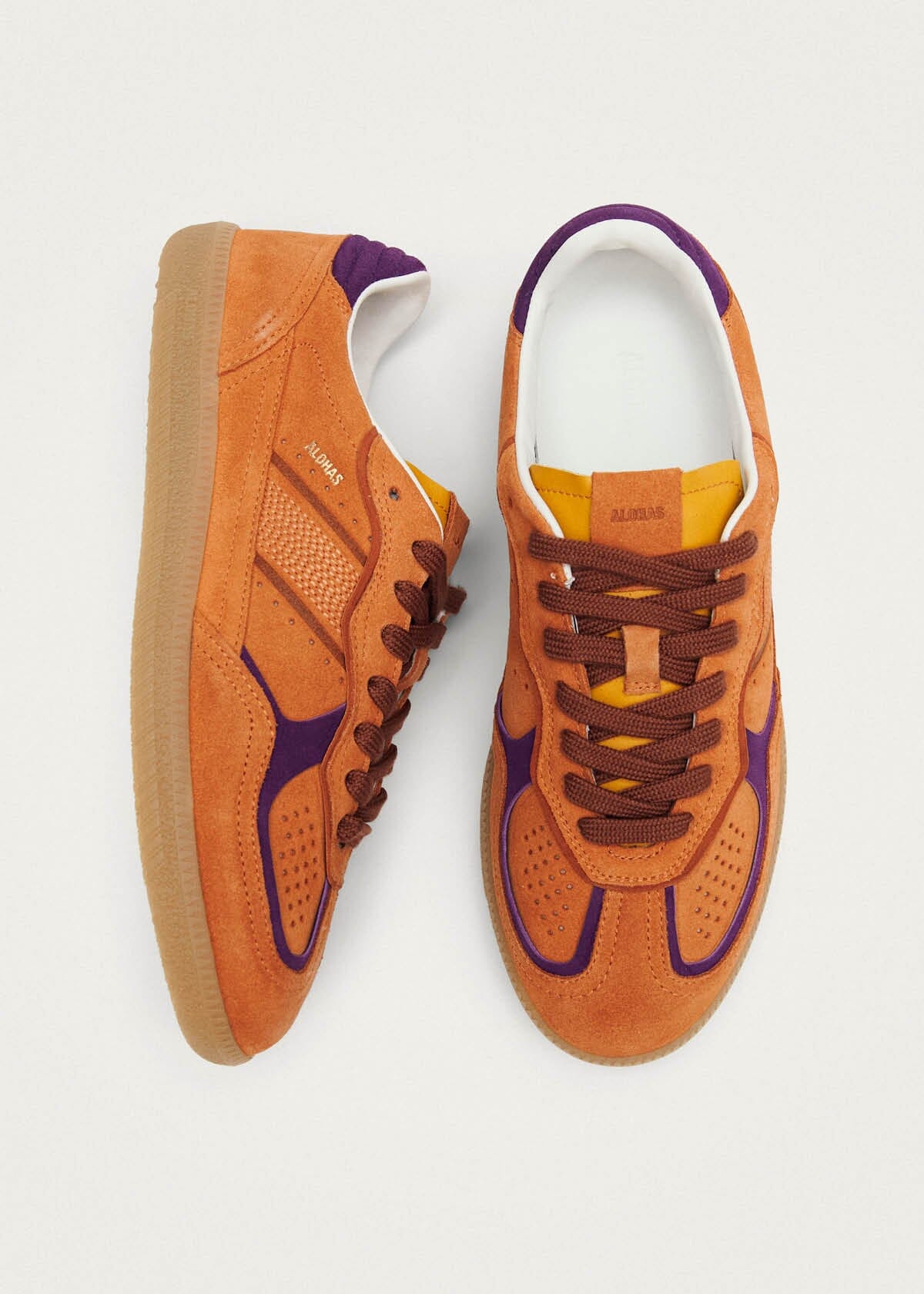 Tb.490 Rife Orange Leather Sneakers | ALOHAS