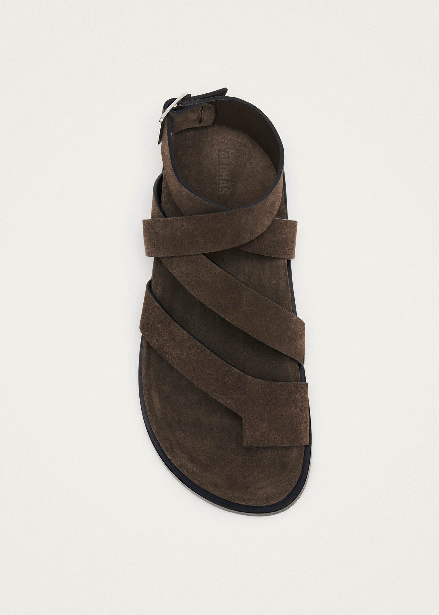 Tide Suede Brown Leather Sandals