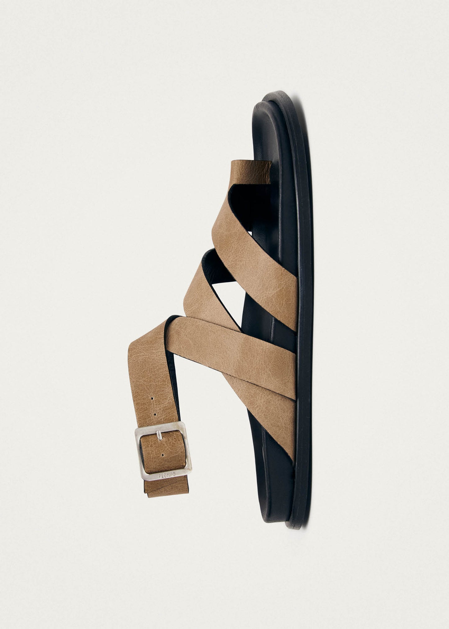Tide Sandales en Cuir Beige Vintage