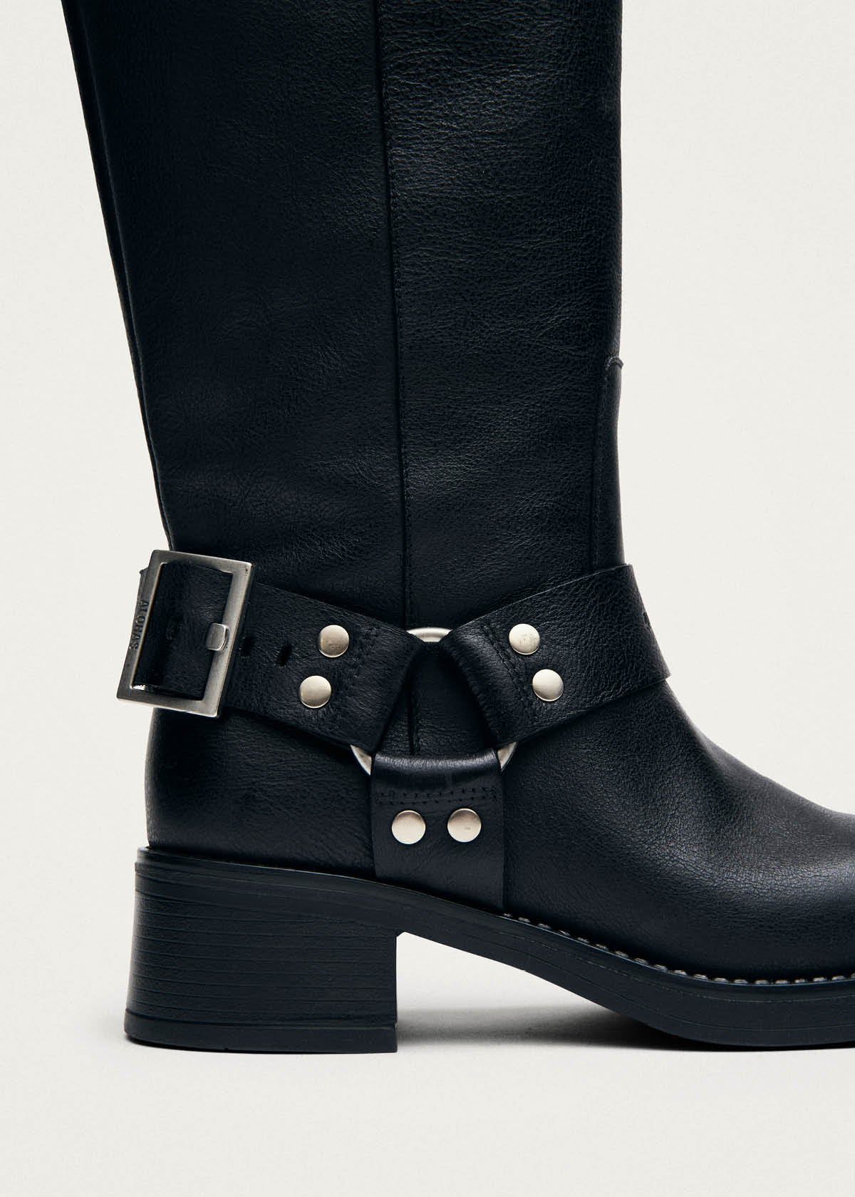 Tomi Black Leather Boots
