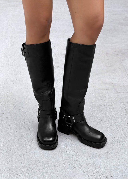 Tomi Botas de Cuero Negro-image