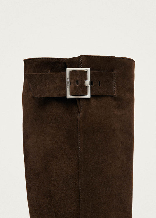 Tomi Suede Brown Leather Boots-image
