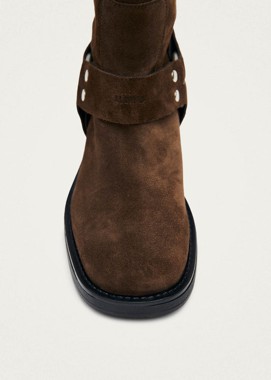 Tomi Suede Brown Leather Boots-image