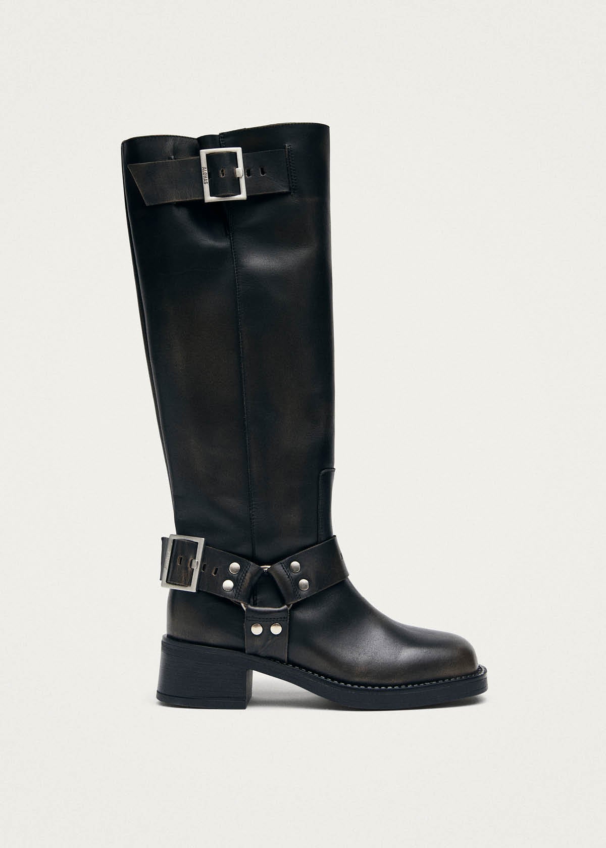 Tomi Bottes En Cuir Marron Effet Vintage
