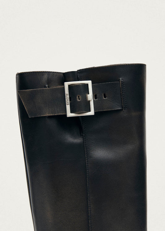 Tomi Vintage Effect Brown Leather Boots-image