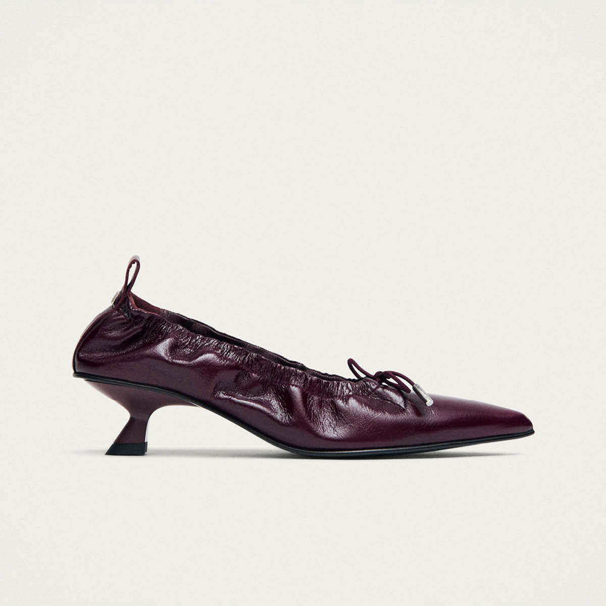 Tove Rift Burgundy Leather Ballet Flats