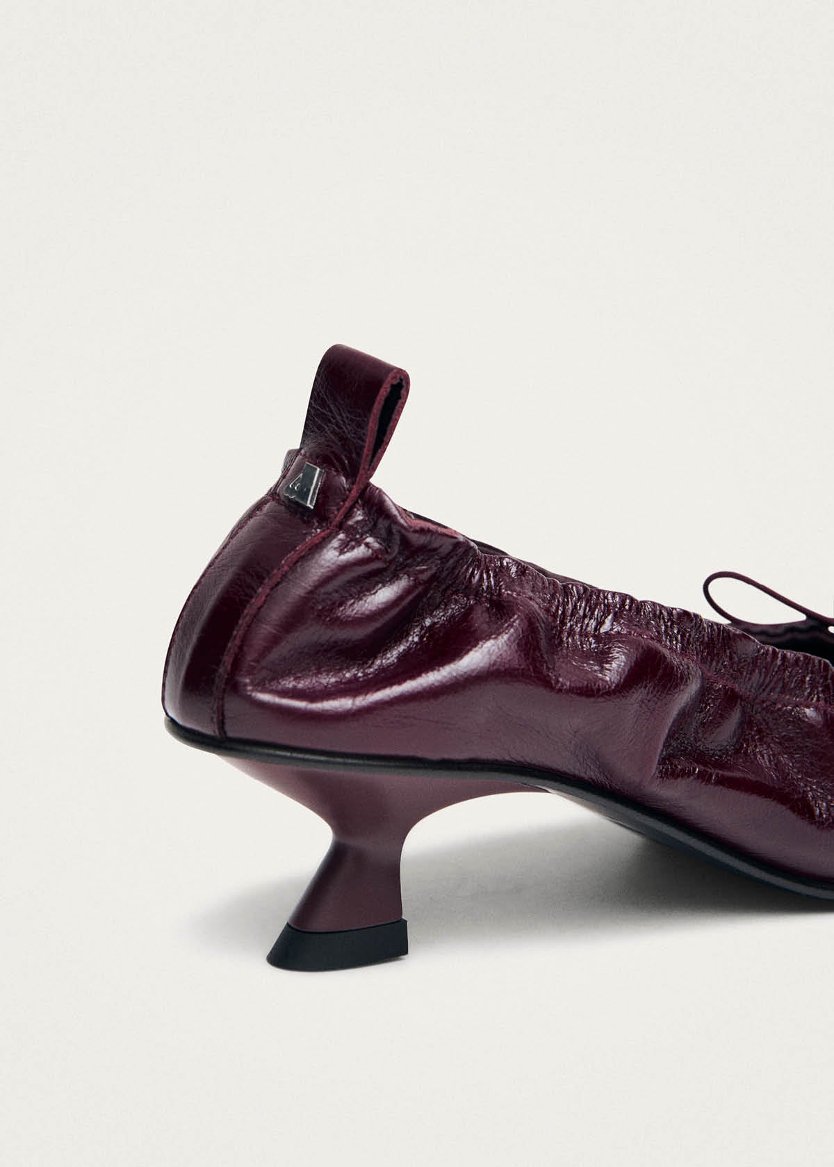 Tove Rift Burgundy Leather Ballet Flats