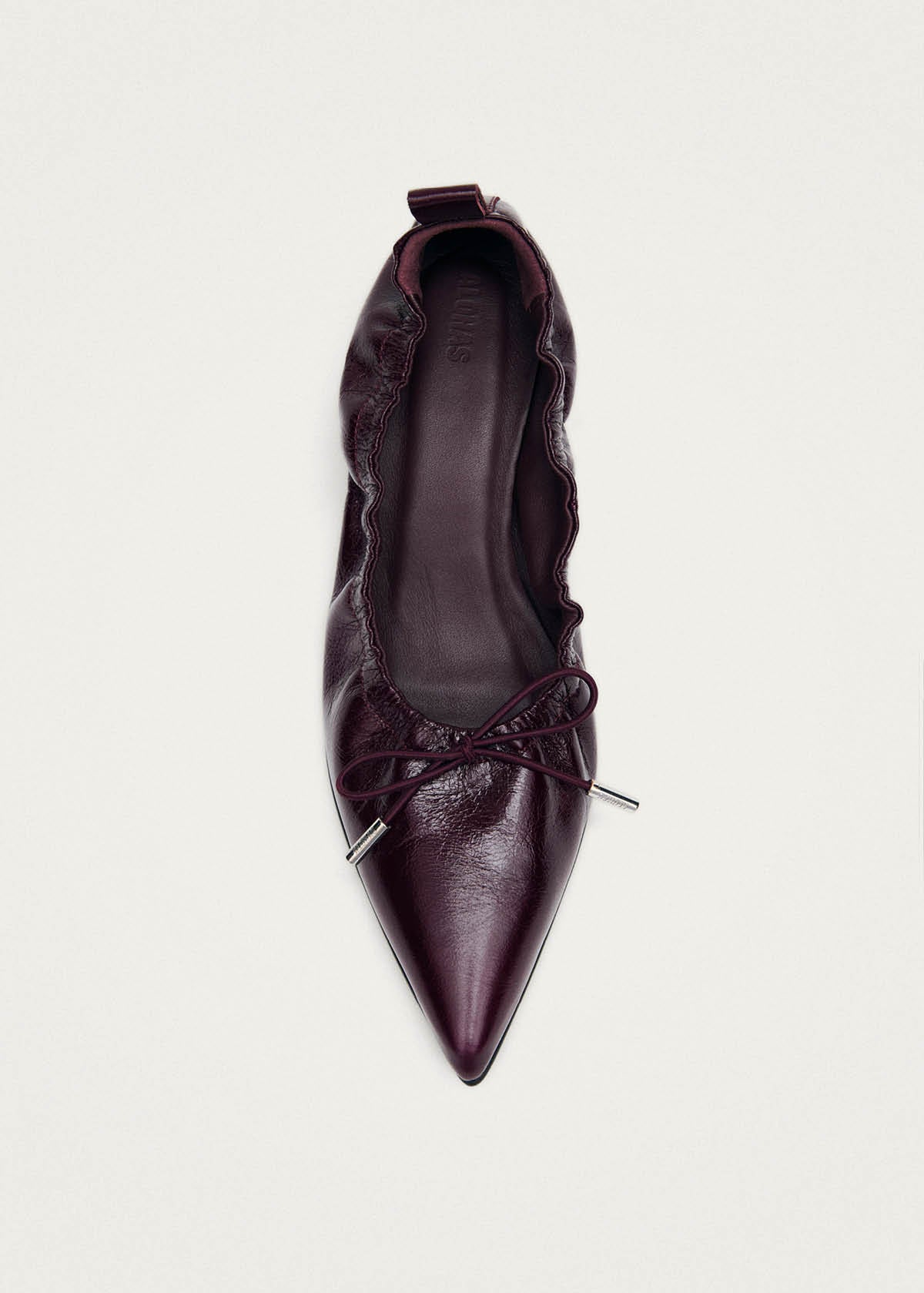 Tove Rift Burgundy Leather Ballet Flats