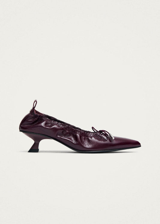 Tove Rift Burgundy Leather Ballet Flats-image