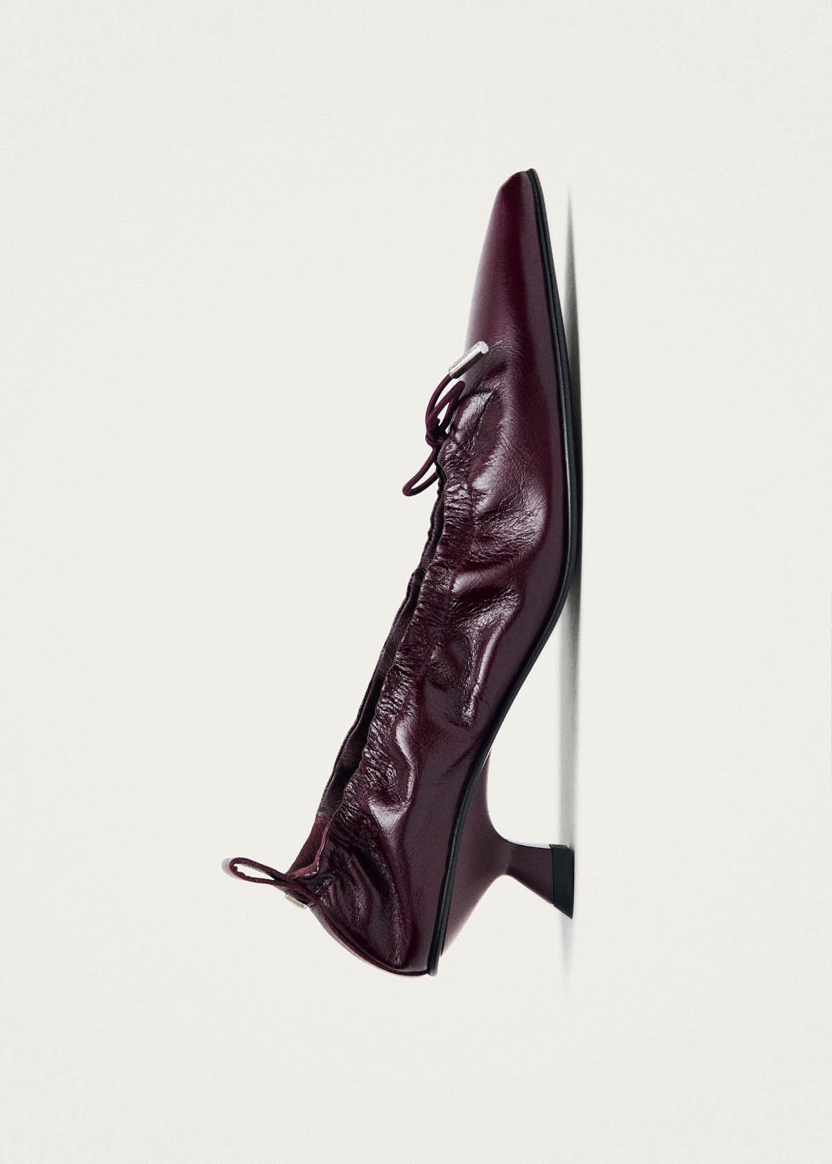 Tove Rift Burgundy Leather Ballet Flats