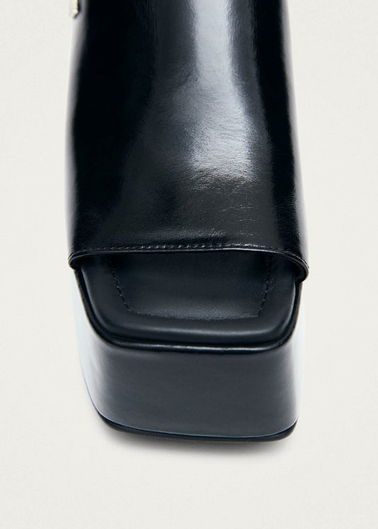 Vale Patent Schwarze Ledersandalen-image