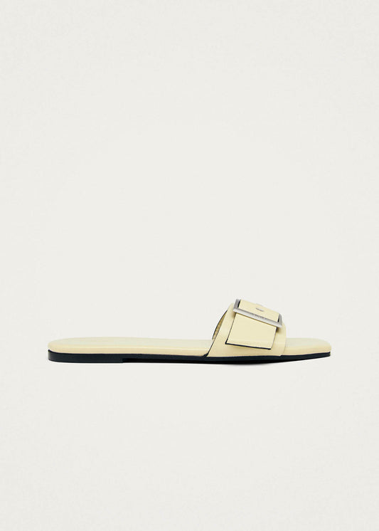 Vent Patent Cream Leather Sandals-image