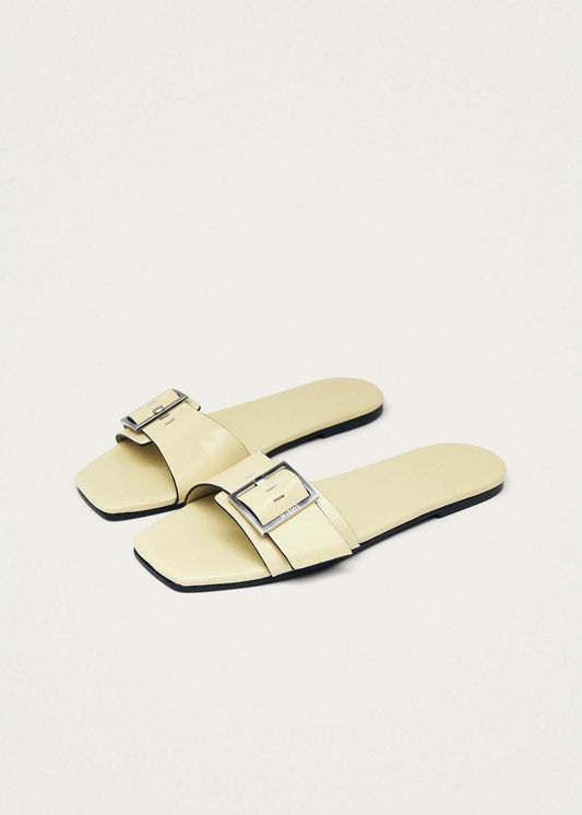 Vent Patent Cream Leather Sandals-image