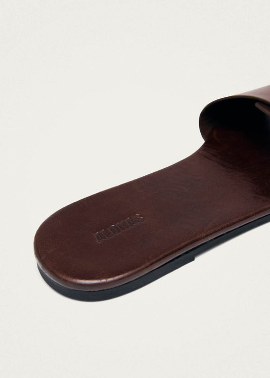 Vent Rift Brown Leather Sandals-image