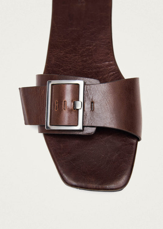 Vent Rift Brown Leather Sandals-image