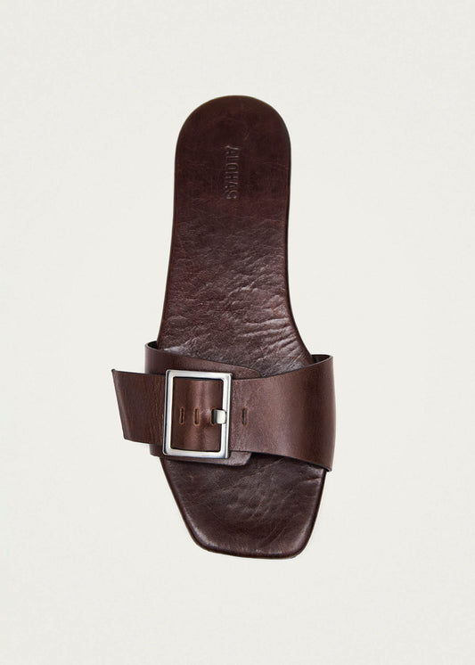 Vent Rift Brown Leather Sandals-image