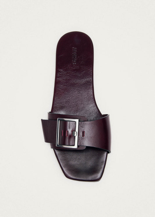 Vent Rift Burgundy Leather Sandals-image