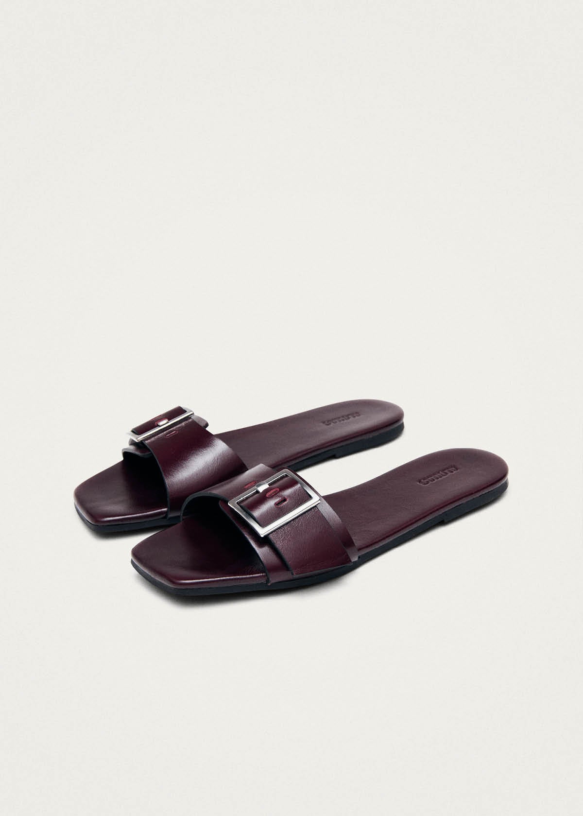 Vent Rift burgunder Leder Sandalen