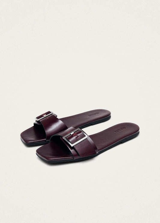 Vent Rift Burgundy Leather Sandals-image
