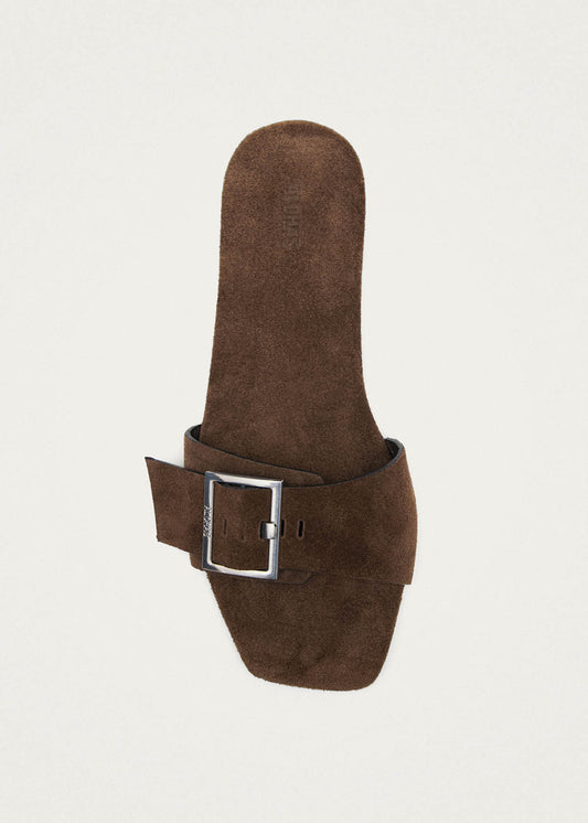 Vent Suede Brown Leather Sandals-image